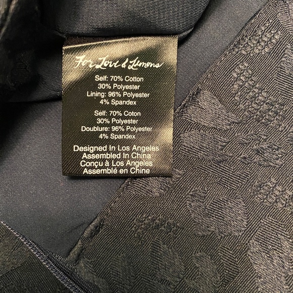 For Love & Lemons Luella Jacquard Cigarette Crop Pants Size L NWT - Picture 12 of 13